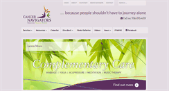 Desktop Screenshot of cancernavigatorsga.org